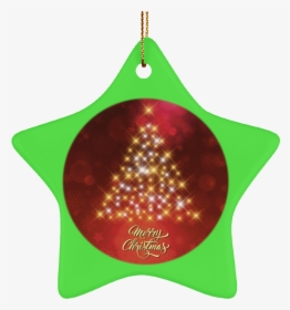 Crafted Holiday Ceramic Red Round Oval Christmas Tree - Christmas Tree Tag Background, HD Png Download, Transparent PNG
