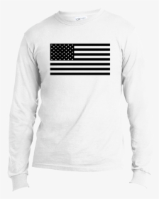 The Black Usa Flag Long Sleeve   Class, HD Png Download, Transparent PNG