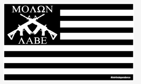 3 Inch X 5 Inch Molon Labe American Flag Sticker - Horse, HD Png Download, Transparent PNG