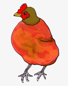 Red Hen Clip Arts - Pink Chicken Png, Transparent Png, Transparent PNG