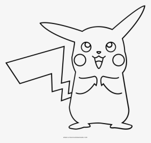 Pikachu Coloring Page - Pikachu Em Desenho Para Colorir, HD Png Download, Transparent PNG