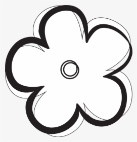 Images For Black And White Flower Logo - Clipart Black And White Flower, HD Png Download, Transparent PNG