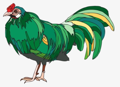 Green And Yellow Chicken, HD Png Download, Transparent PNG