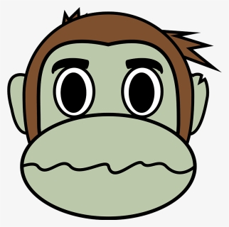 Head,eye,face - Transparent Monkey Face Emoji Clipart, HD Png Download, Transparent PNG