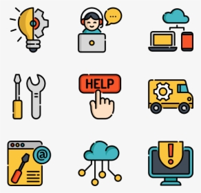 Hand Drawn Colorful Icons, HD Png Download, Transparent PNG