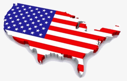 Transparent Usa Flag Map Png - United States Map Flag Png, Png Download, Transparent PNG