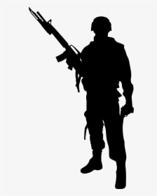 Soldier Silhouette Photography Clip Art - Army Soldier Silhouette, HD Png Download, Transparent PNG