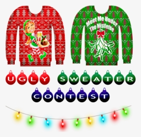 Ugly Christmas Sweater, Christmas Sweater, Christmas - Ugly Christmas Sweaters Clipart Transparent, HD Png Download, Transparent PNG