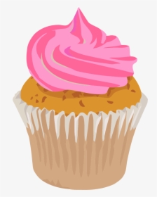 Realistic Cupcake Clipart Png Picture - Printable Free Cupcake Clipart, Transparent Png, Transparent PNG