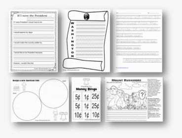 Presidents Day Worksheets For Kids - Mount Rushmore Coloring Page, HD Png Download, Transparent PNG
