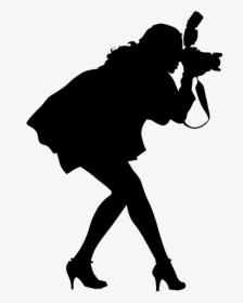 Silhouette Photographer Stu Williamson Photography - Female Photographer Silhouette Png, Transparent Png, Transparent PNG