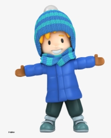 Winter Little Boy Clip Art - Winter Kid Clipart, HD Png Download, Transparent PNG