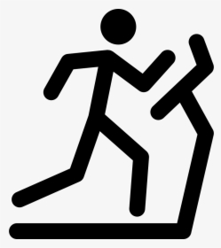 Running Stick Man Png - Stick Figure Running On Treadmill, Transparent Png, Transparent PNG