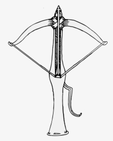 Transparent Crossbow Png - Easy Crossbow Drawing, Png Download, Transparent PNG