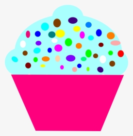 Cupcake Pink Clip Art - Cupcake Clipart With Numbers, HD Png Download, Transparent PNG