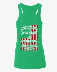 Jesus Christ And The American Soldier Tank Tops Apparel - Active Tank, HD Png Download, Transparent PNG