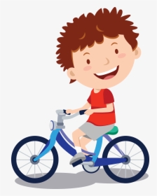 Boy Cycling Clipart, HD Png Download, Transparent PNG
