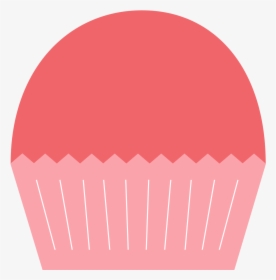 Pink Grapefruit Cupcake Clipart - Cupcake Without Icing Clipart, HD Png Download, Transparent PNG