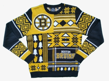 Boston Bruins Patchwork Ugly Christmas Sweater - Packers Sweater, HD Png Download, Transparent PNG