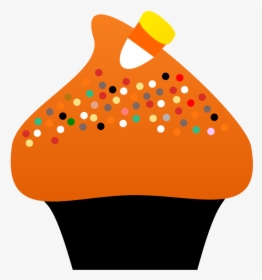 Cupcake Clipart September - Candy Corn Halloween Clipart, HD Png Download, Transparent PNG