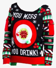 #christmas #sweater #contest #ugly #funny @libertymoon74 - Drinking Ugly Christmas Sweater, HD Png Download, Transparent PNG