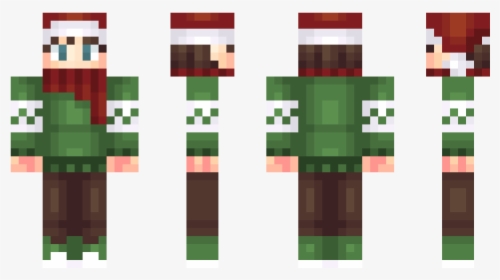 Green Christmas Skin Minecraft, HD Png Download, Transparent PNG