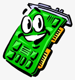 Vector Illustration Of Anthropomorphic Integrated Printed - Cartoon Circuit Board, HD Png Download, Transparent PNG