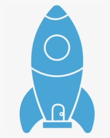 Rocket Ship Clipart Blue, HD Png Download, Transparent PNG
