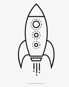 Rocketship Coloring Page - Buzz Lightyear Rocket Clipart, HD Png Download, Transparent PNG