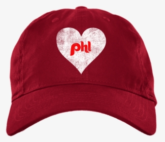 Philly Baseball Heart Brushed Twill Unstructured Embroidered - Philadelphia, HD Png Download, Transparent PNG