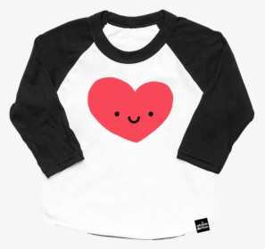 Kawaii Heart Baseball T Shirt - Long-sleeved T-shirt, HD Png Download, Transparent PNG
