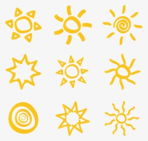 Brush Vector Sun - Icon, HD Png Download, Transparent PNG