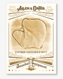 2018 Topps Allen & Ginter Vintage Catcher S Mitt Baseball - Aadi Lagna Patrika, HD Png Download, Transparent PNG