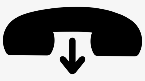 Hang Call Interface Symbol Of An Auricular And An Arrow - Sign, HD Png Download, Transparent PNG