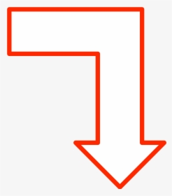 Pointing Clipart Red - Arrow Pointing Right And Down, HD Png Download, Transparent PNG