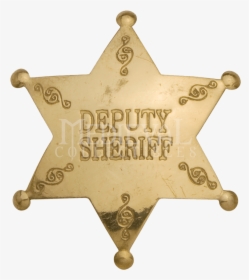 Sheriff Badge Police Officer Brass Lapel Pin - Deputy Sheriff Badge Clipart, HD Png Download, Transparent PNG