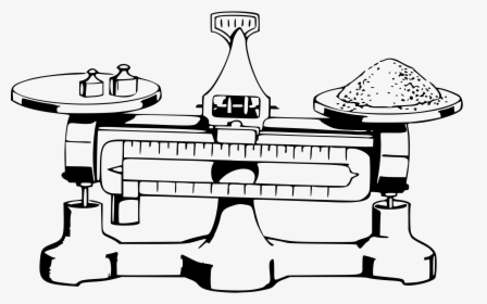 Balance Clipart Science - Clip Art Scale Balance Black And White, HD Png Download, Transparent PNG
