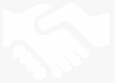 Shaking Hands Icon White, HD Png Download, Transparent PNG