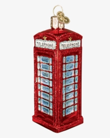 Red Telephone Booth Ornament - Christmas Day, HD Png Download, Transparent PNG