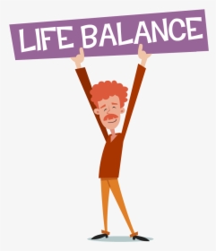 Life Balance - Cartoon, HD Png Download, Transparent PNG
