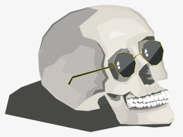 This Free Icons Png Design Of Skull Wearing Sunglasses - Skull Wearing Sunglasses, Transparent Png, Transparent PNG