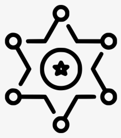 Sheriff Badge - Data Traffic Icon Png, Transparent Png, Transparent PNG