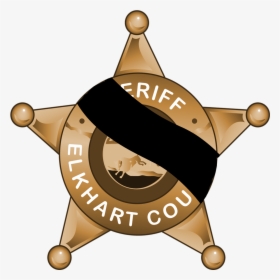 Elkhart County Sheriff Badge - Cartoon, HD Png Download, Transparent PNG