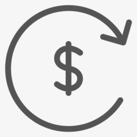 Dollar Circle Arrow - Cash Return, HD Png Download, Transparent PNG