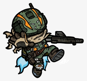 2 Hearts Clipart - Titanfall 2 Art Character, HD Png Download, Transparent PNG