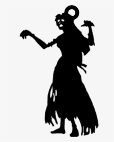 Zombie Girl Pendant - Female Zombie Clipart, HD Png Download, Transparent PNG