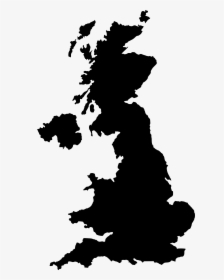 Uk Silhouette Icons Png - United Kingdom Map Black, Transparent Png, Transparent PNG