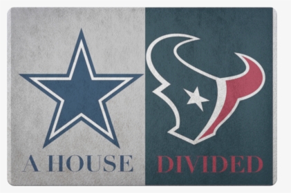 House Divided Dallas Cowboys Houston Texans Decor Welcome - Houston Texans Svg, HD Png Download, Transparent PNG