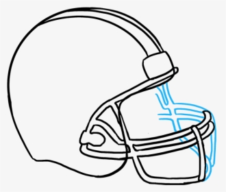 Drawing Cowboys Football Helmet Transparent Png Clipart - Football Helmet Drawing, Png Download, Transparent PNG