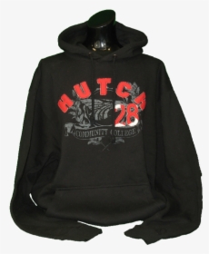 Black Hoodie With Red Lettering On Front, Medium To - Hoodie, HD Png Download, Transparent PNG